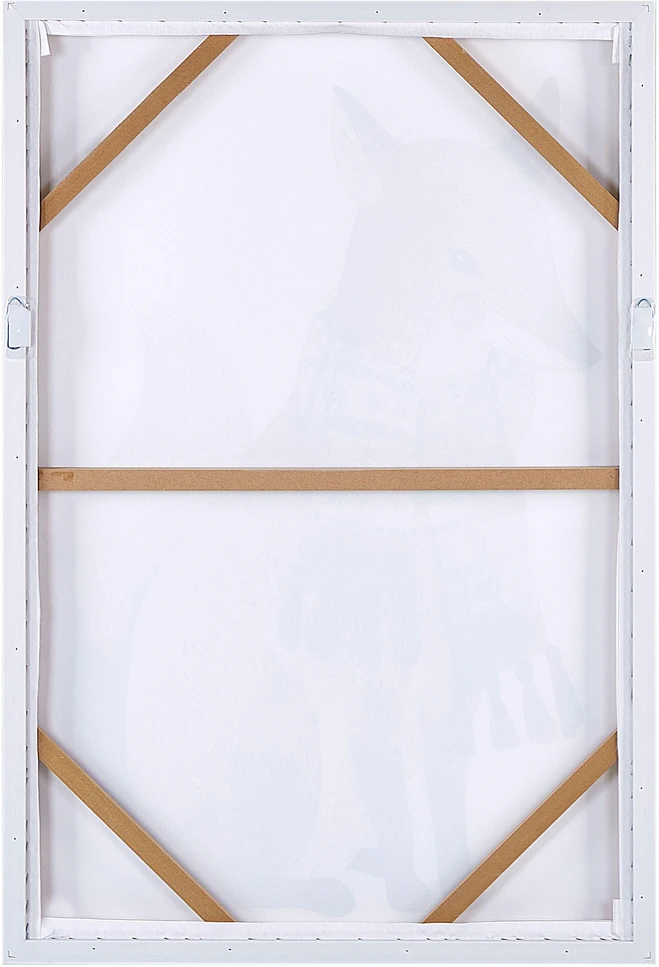 Beliani Drobė MUCCIA su gyvūno motyvu 63 x 99 cm ruda
