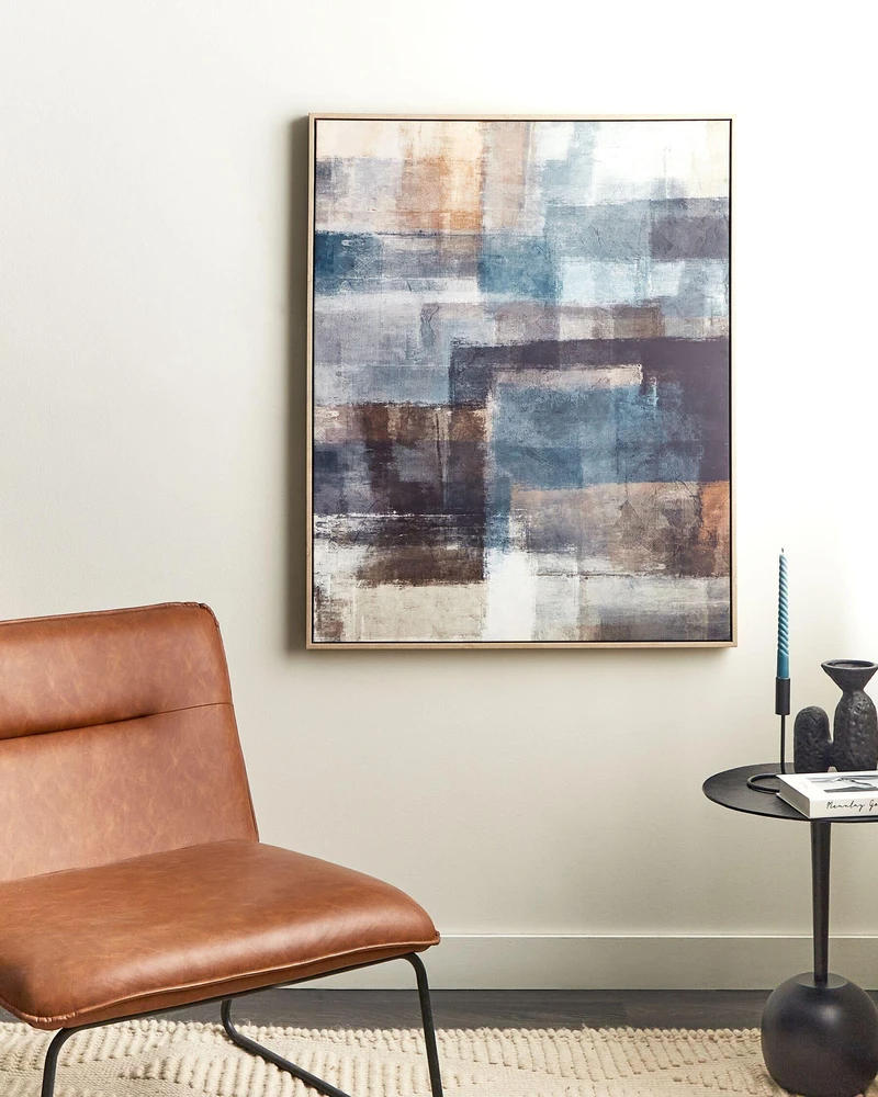 Beliani Drobė PULSANO Abstrakcinis motyvas 83 x 103 cm Spalvotas