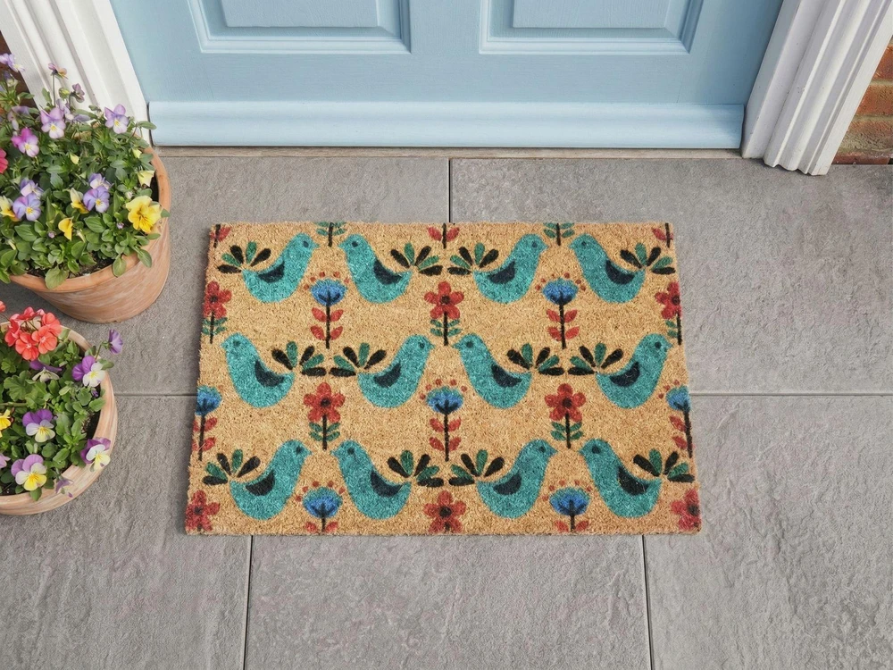 Beliani Dureles TANANA spalvotas 40 x 60 cm paukštis kokoso pluoštas