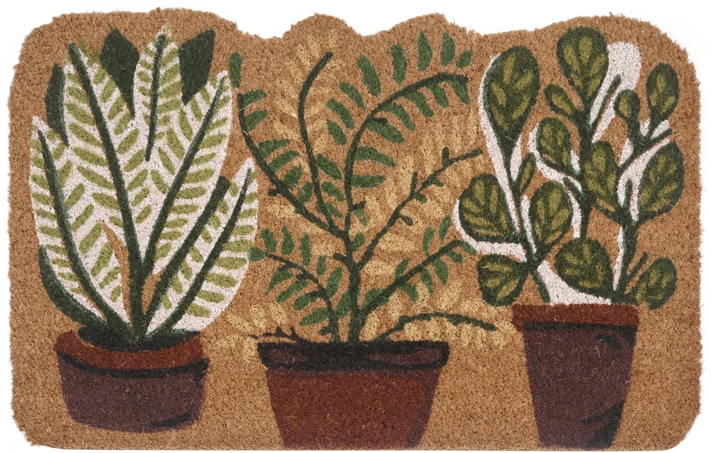 Beliani Durelių kilimėlis ANAMUDI natūralios spalvos 40 x 60 cm kokoso pluoštas