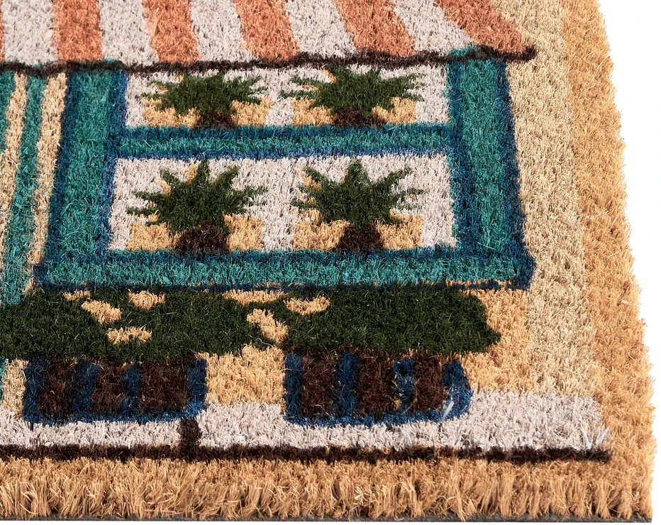 Beliani Durų kilimėlis CADIZ spalvotas 60 x 90 cm kokoso pluoštas