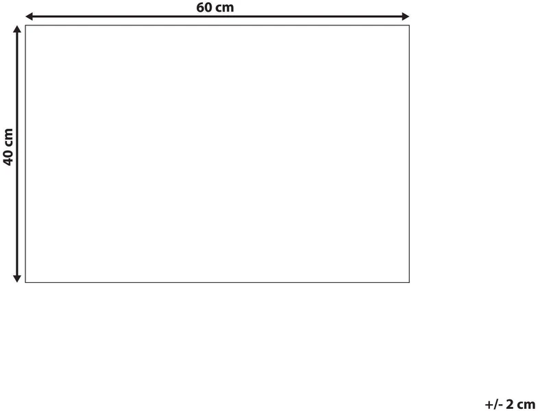 Beliani Durų kilimėlis SAGADA smėlio spalvos / juodas 40 x 60 cm kokoso pluošto