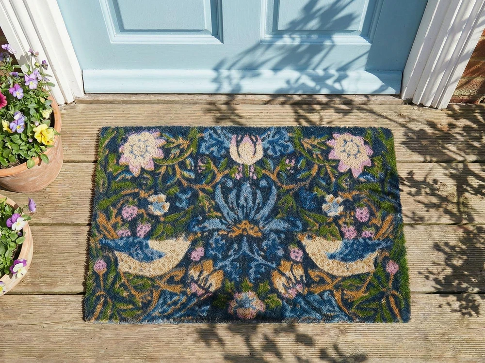 Beliani Durų kilimėlis SAKESAR spalvotas 40 x 60 cm kokoso pluoštas