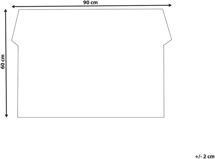Beliani Durų kilimėlis TERNATE spalvotas 60 x 90 cm kokoso pluoštas