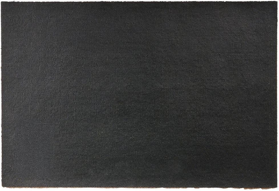 Beliani Durų kilimėlis VILLASIS smėlio/juodos spalvos 60 x 90 cm kokoso pluoštas