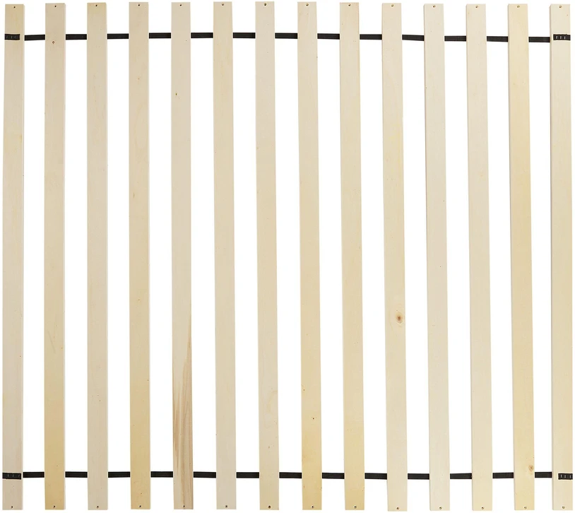 Beliani Dviejų asmenų lova Boucle MARGUT 160 x 200 cm smėlio spalvos