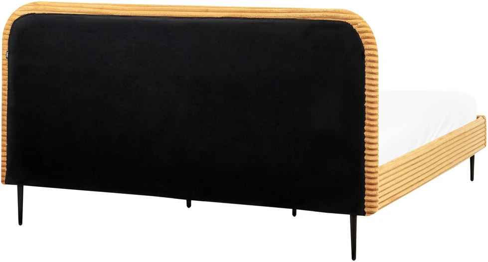 Beliani Dviejų asmenų lova FLAYAT 180 x 200 cm, oranžinė