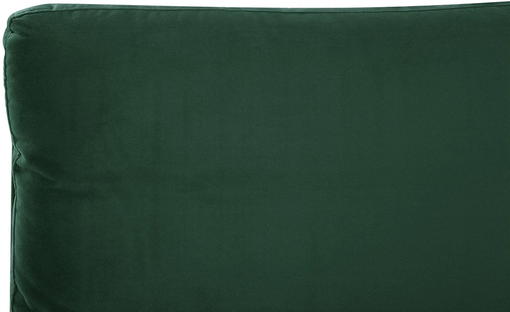 Beliani Dviejų asmenų lova MELLE, 160 x 200 cm, smaragdinė