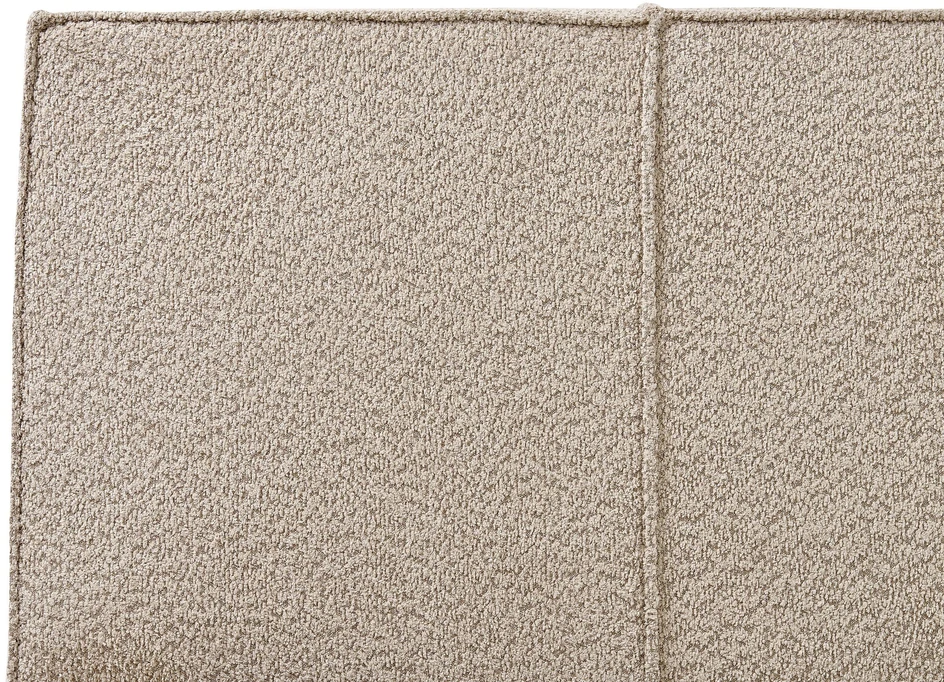 Beliani Dviejų asmenų lova MIRANDE 160 x 200 cm smėlio spalvos boucle