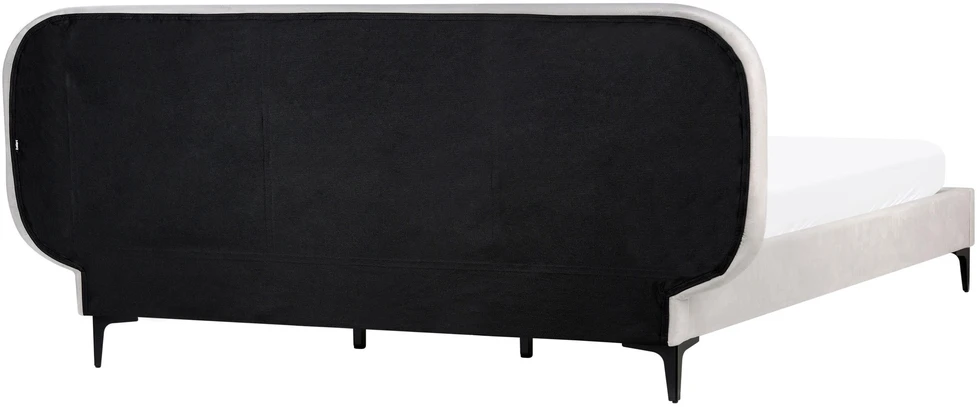 Beliani Dviejų miegamųjų lova SUZETTE, 180 x 200 cm, šviesiai pilka