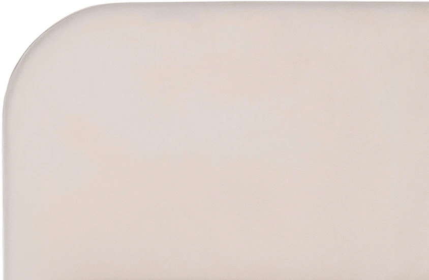 Beliani Dviejų vietų lova FLAYAT 180 x 200 cm, šviesiai smėlio spalvos veliūras