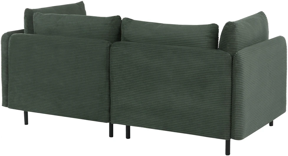 Beliani Dviejų vietų modulinė sofa EGERIS tamsiai žalias velvetas