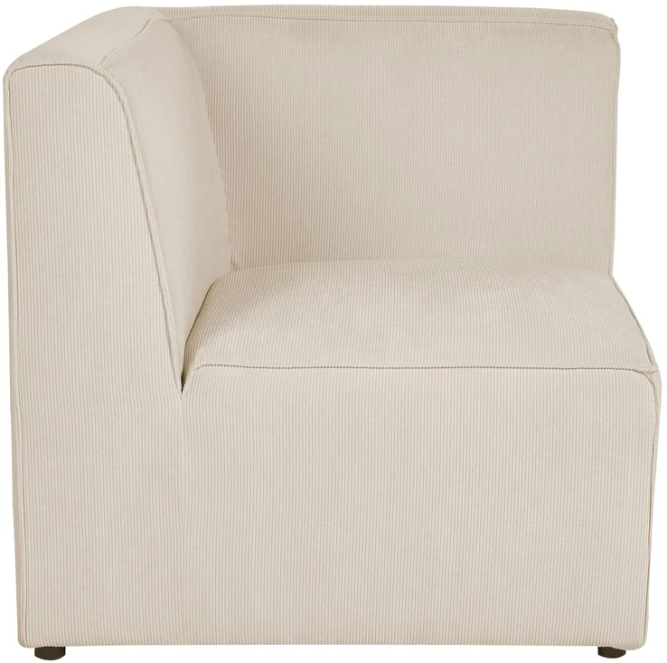 Beliani Dviejų vietų modulinė sofa LEMVIG, šviesiai smėlio spalvos velvetas