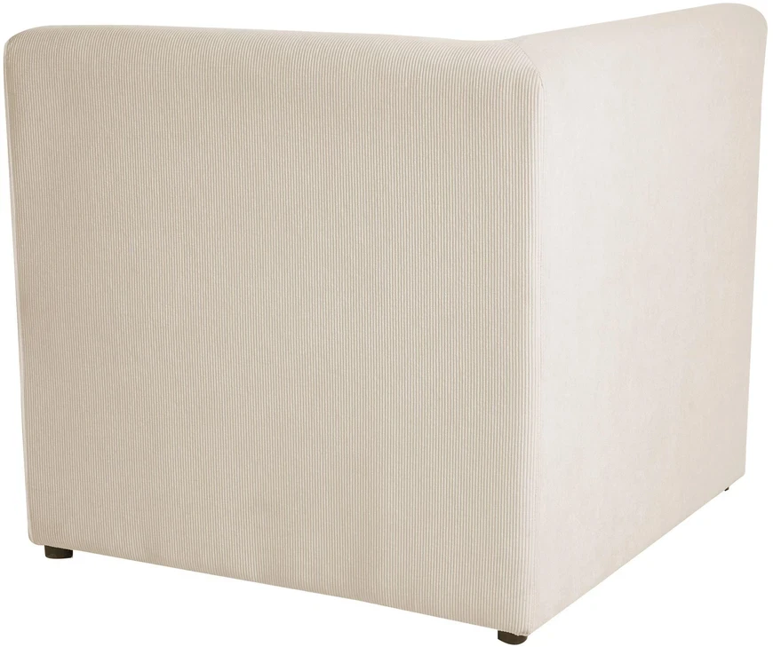 Beliani Dviejų vietų modulinė sofa LEMVIG, šviesiai smėlio spalvos velvetas