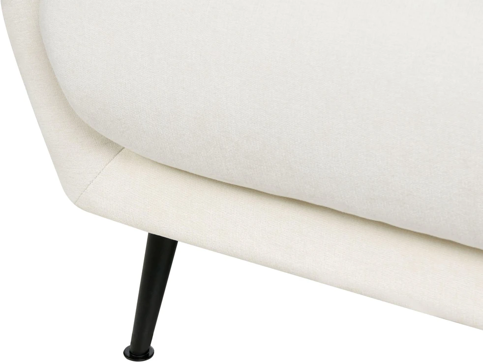 Beliani Dviejų vietų sofa EIBY, balta, šenilinė