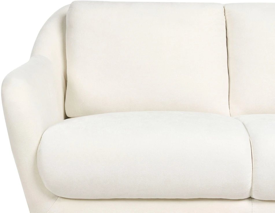 Beliani Dviejų vietų sofa EIBY, balta, šenilinė