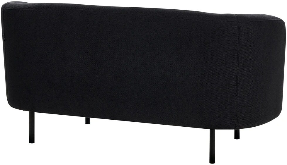 Beliani Dviejų vietų sofa LOEN, juoda