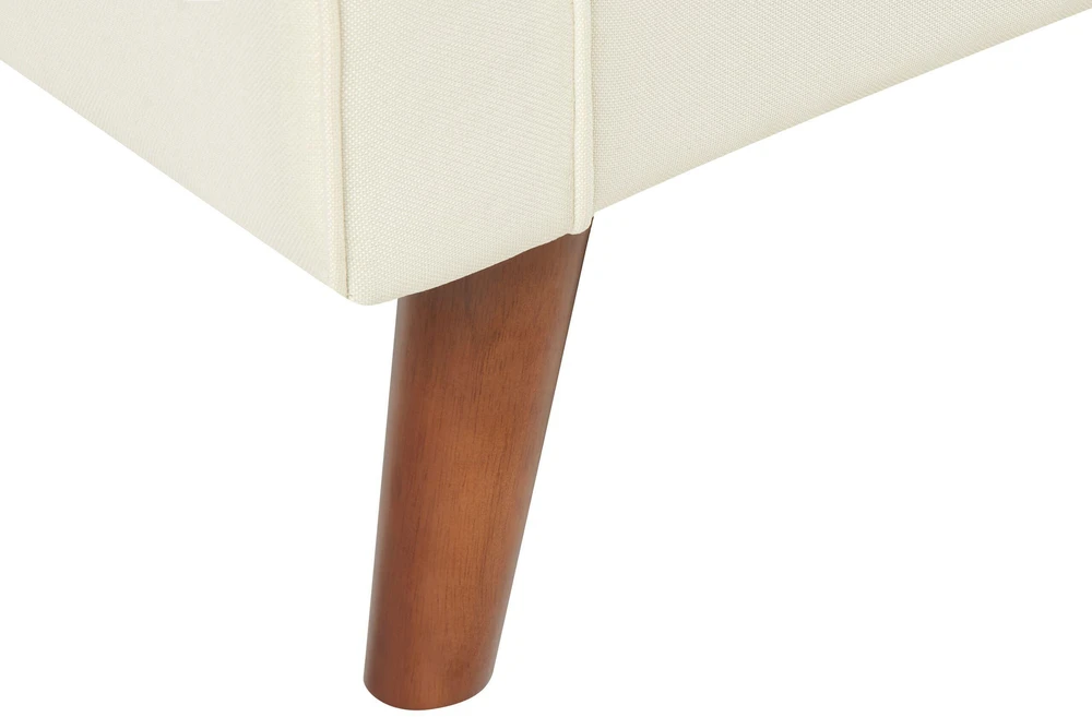 Beliani Dviejų vietų sofa LOKKA, kreminė balta
