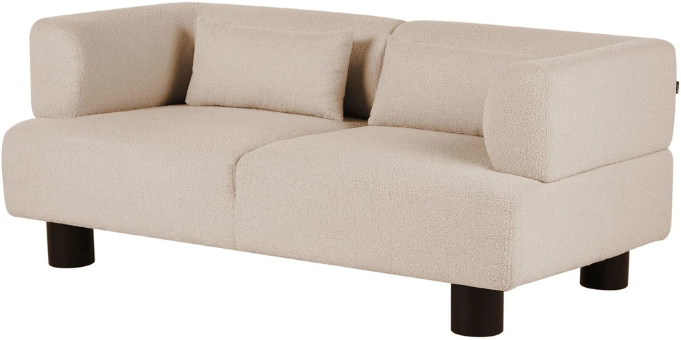 Beliani Dviejų vietų sofa MOVIK, Boucle, smėlio spalvos