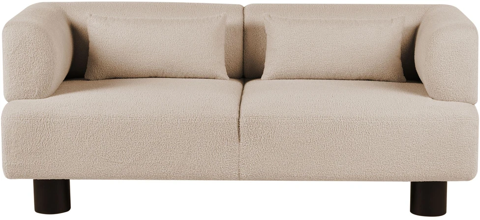 Beliani Dviejų vietų sofa MOVIK, Boucle, smėlio spalvos