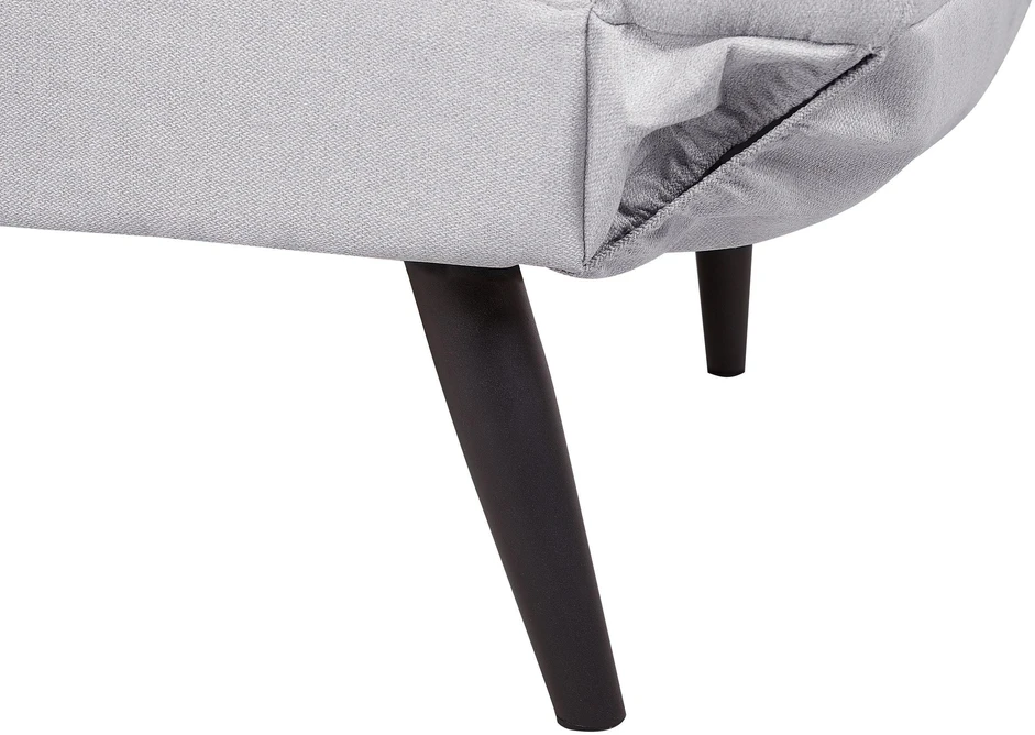 Beliani Dvivietė išskleidžiama sofa BREKKE šviesiai pilka