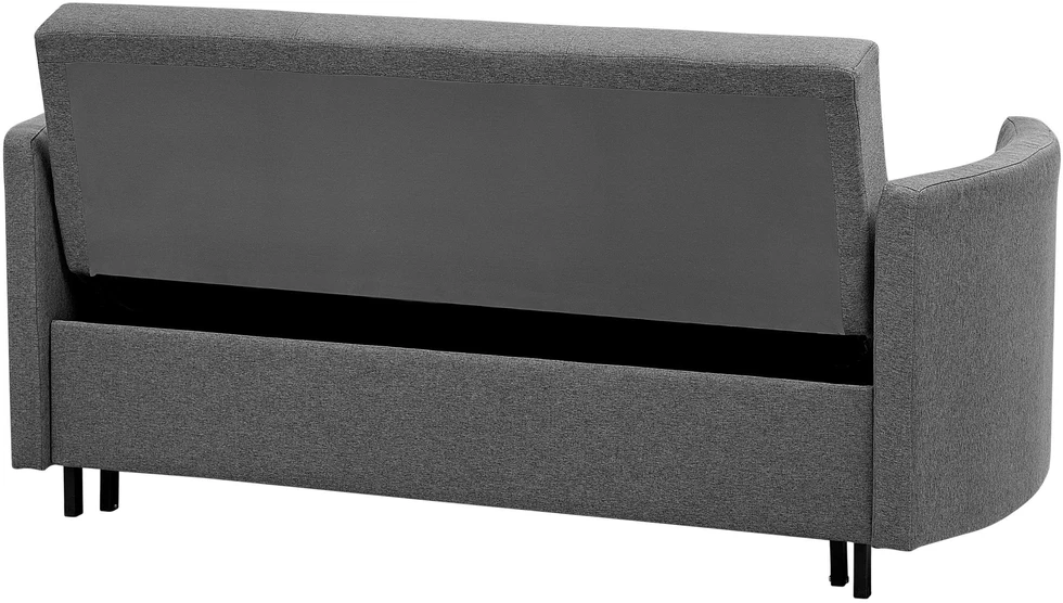 Beliani Dvivietė išskleidžiama sofa HOVIN pilka