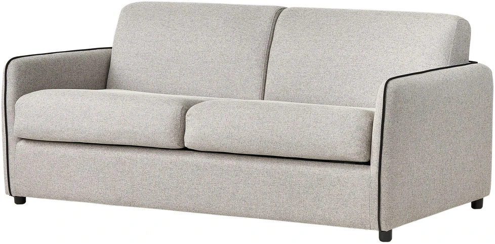 Beliani Dvivietė išskleidžiama sofa ISHOJ šviesiai pilka