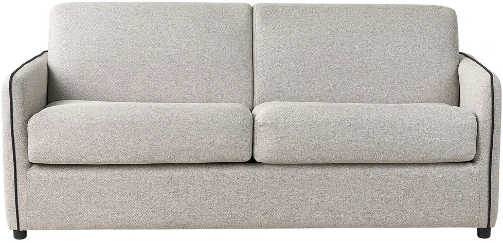 Beliani Dvivietė išskleidžiama sofa ISHOJ šviesiai pilka