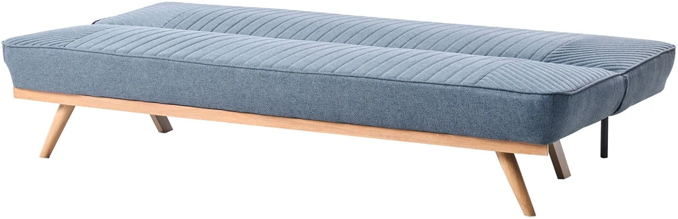 Beliani Dvivietė išskleidžiama sofa KALFAFEL, mėlyna