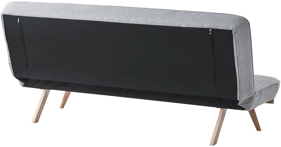 Beliani Dvivietė išskleidžiama sofa KALFAFEL, pilka