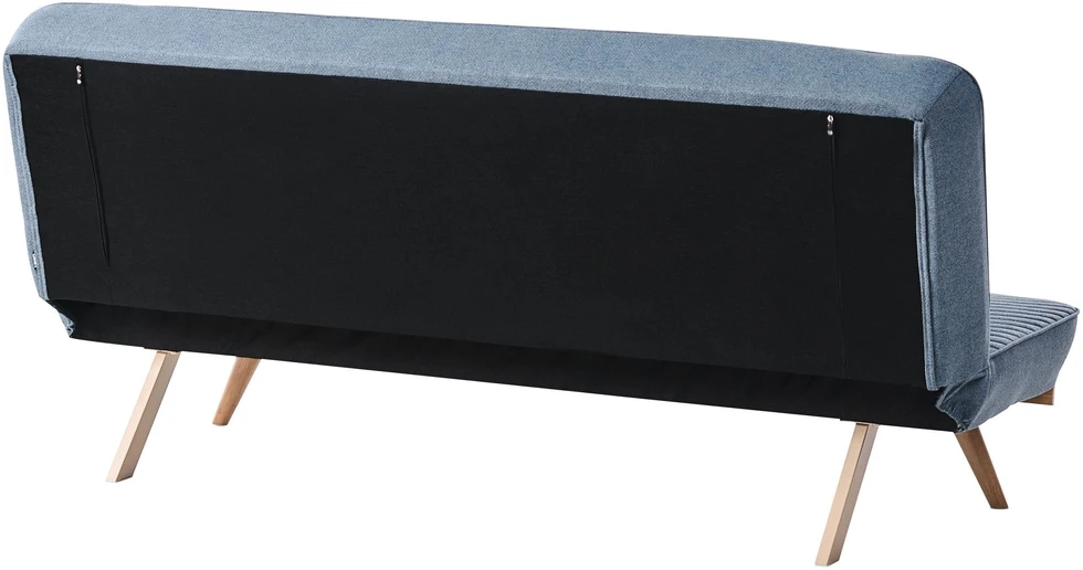 Beliani Dvivietė išskleidžiama sofa KALFAFEL, mėlyna