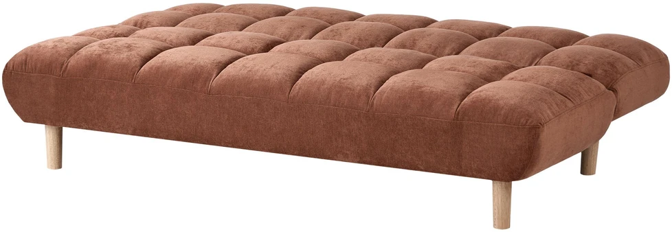 Beliani Dvivietė išskleidžiama sofa RISOR, auksinio rudo atspalvio
