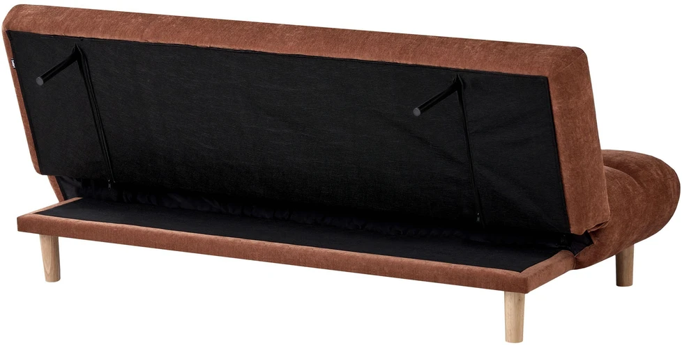 Beliani Dvivietė išskleidžiama sofa RISOR, auksinio rudo atspalvio