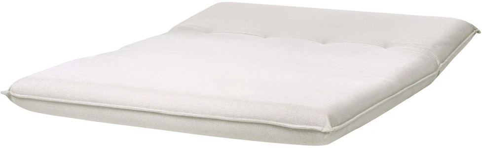 Beliani Dvivietė išskleidžiama sofa ROROS, sintetinis linas, balkšva