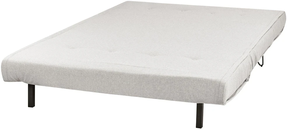 Beliani Dvivietė išskleidžiama sofa VESTFOLD šviesiai pilka