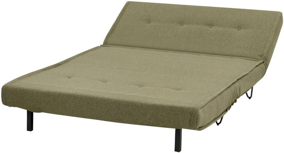 Beliani Dvivietė išskleidžiama sofa VESTFOLD, alyvuogių spalvos