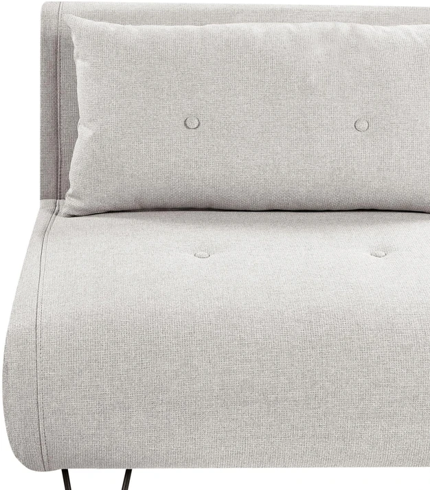 Beliani Dvivietė išskleidžiama sofa VESTFOLD šviesiai pilka
