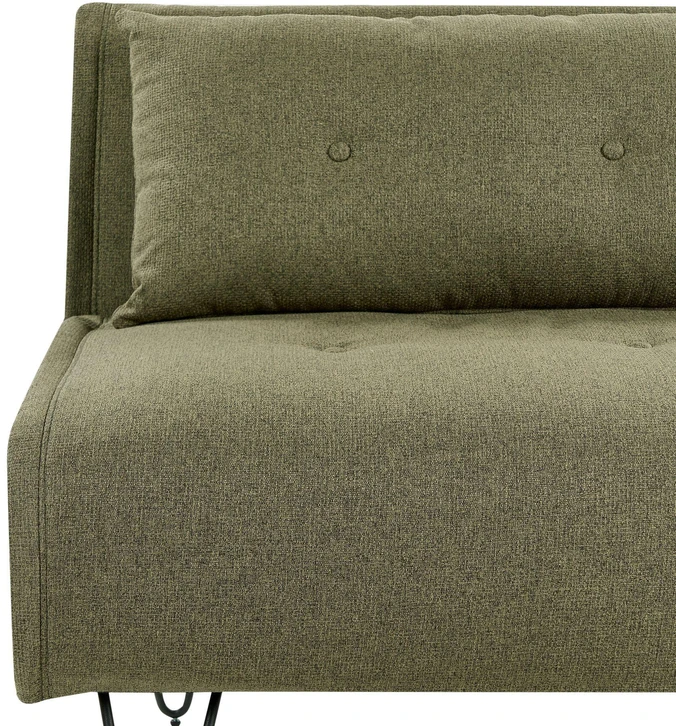 Beliani Dvivietė išskleidžiama sofa VESTFOLD, alyvuogių spalvos