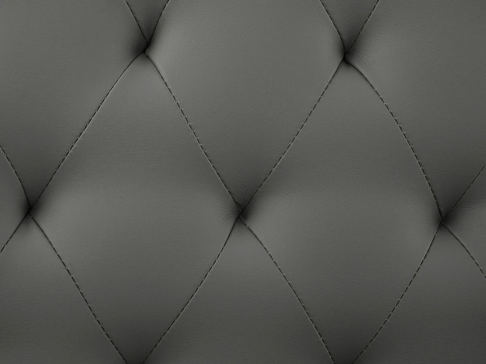 Beliani Dvivietė lova iš eko odos ESSONNE 160 x 200 cm, pilka