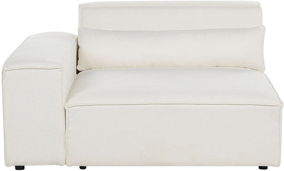 Beliani Dvivietė modulinė sofa HELLNAR, kreminė balta, Boucle