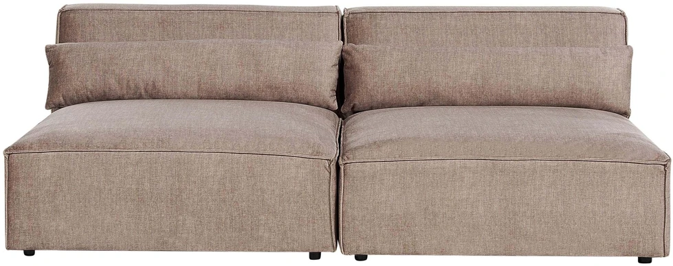 Beliani Dvivietė modulinė sofa HELLNAR, šviesiai ruda