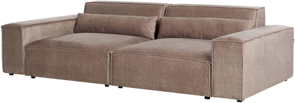 Beliani Dvivietė modulinė sofa HELLNAR, šviesiai ruda