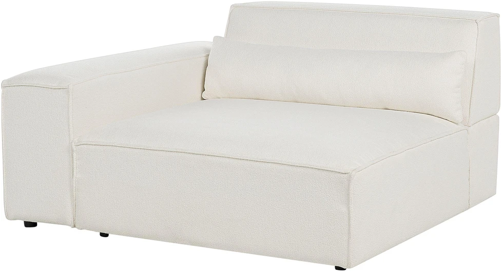 Beliani Dvivietė modulinė sofa HELLNAR, kreminė balta, Boucle