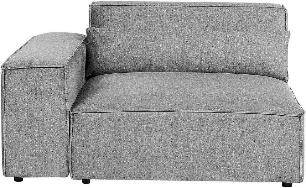 Beliani Dvivietė modulinė sofa HELLNAR pilka