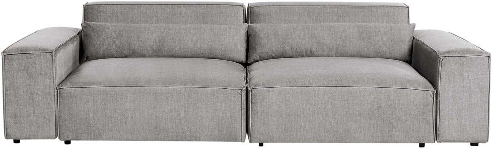 Beliani Dvivietė modulinė sofa HELLNAR pilka