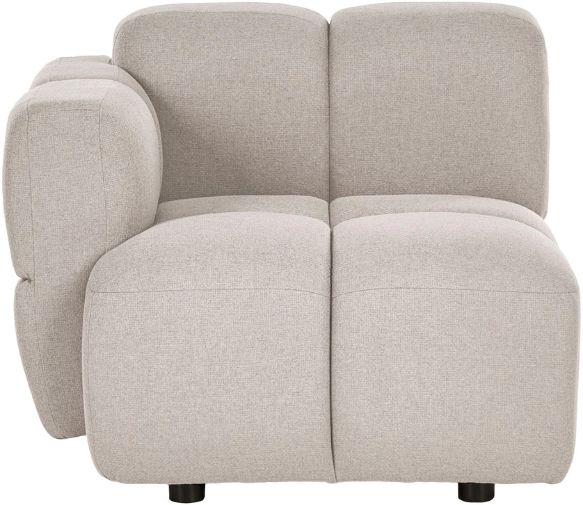 Beliani Dvivietė modulinė sofa MAKSABERG, smėlio spalvos
