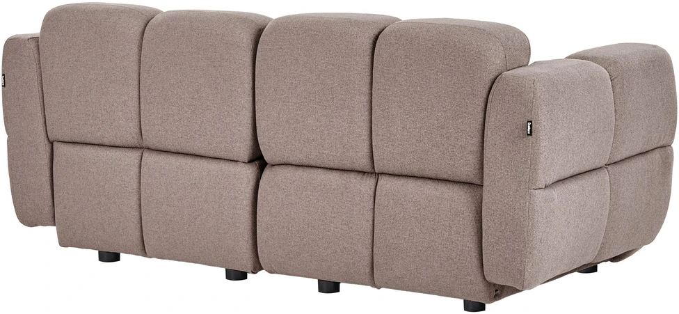 Beliani Dvivietė modulinė sofa „MAKSABERG“, smėlio pilkos spalvos