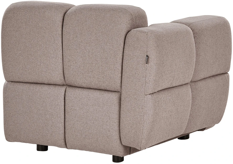 Beliani Dvivietė modulinė sofa „MAKSABERG“, smėlio pilkos spalvos