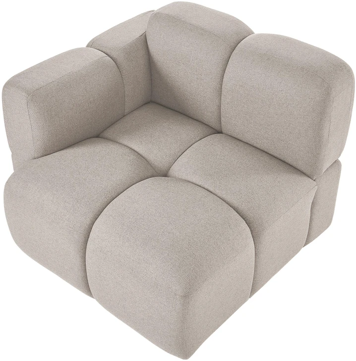 Beliani Dvivietė modulinė sofa MAKSABERG, smėlio spalvos
