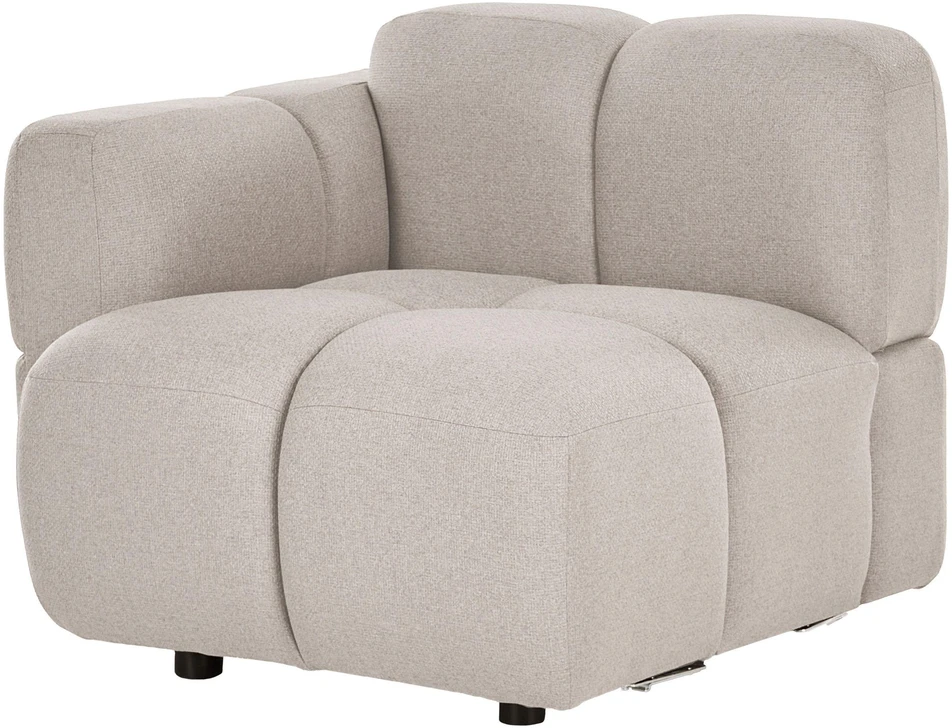 Beliani Dvivietė modulinė sofa MAKSABERG, smėlio spalvos
